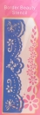 Embossing-Schablone Border Beauty, Blumenrand, Schmetterlinge